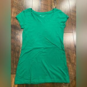 Valerie Bertinelli Vibrant Green Short Sleeve Tee size small